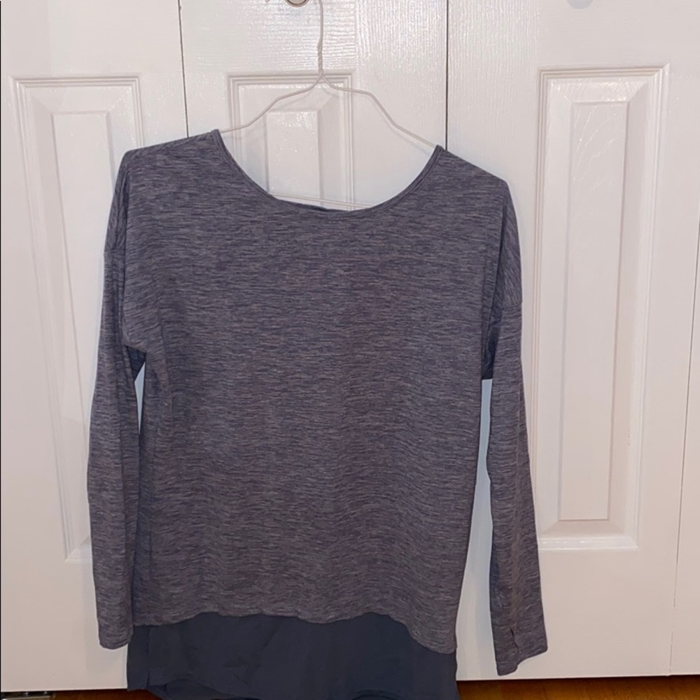 Purple Long Sleeve w Mesh Bottom